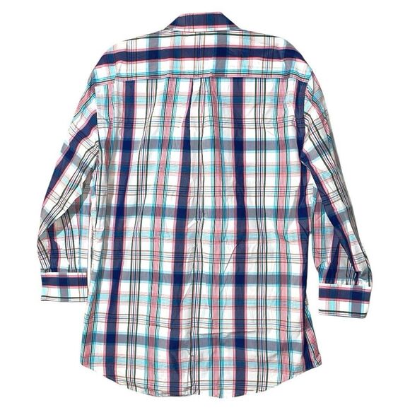 Peter Millar Shirt Blue Plaid Long Sleeve Casual Preppy Button Down Men Size L - Picture 2 of 11